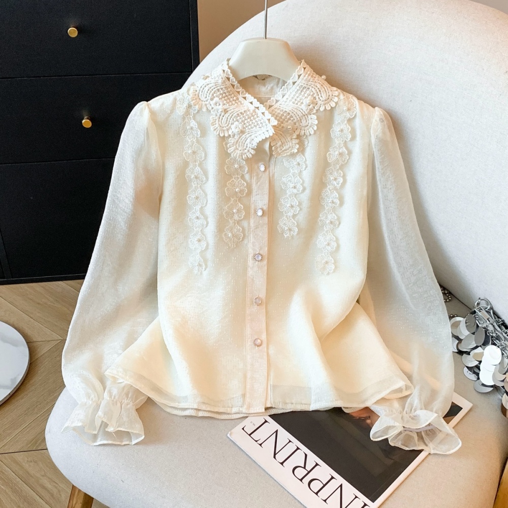 Light luxury bottoming France style shirt