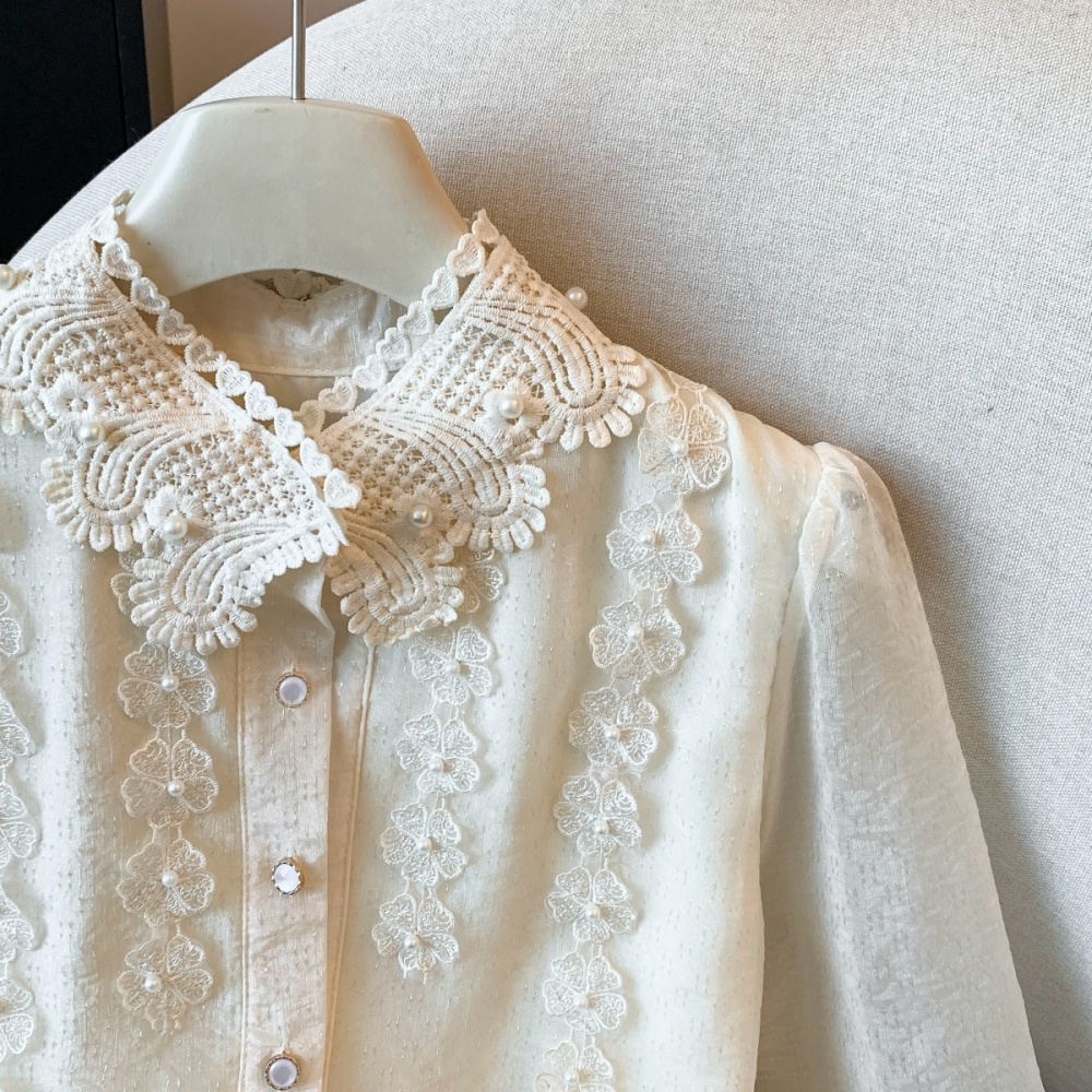 Light luxury bottoming France style shirt