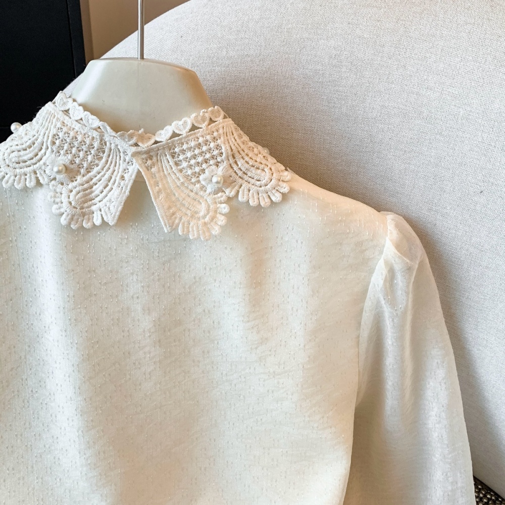 Light luxury bottoming France style shirt