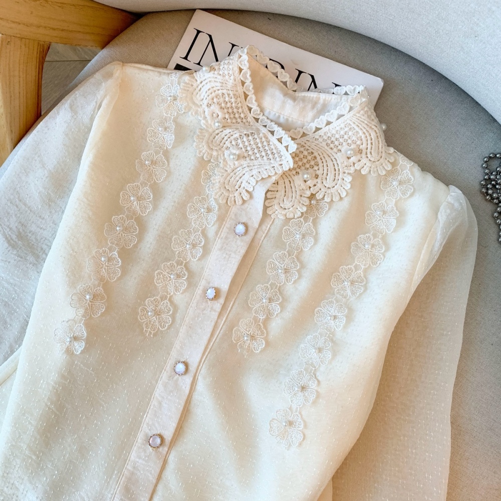 Light luxury bottoming France style shirt