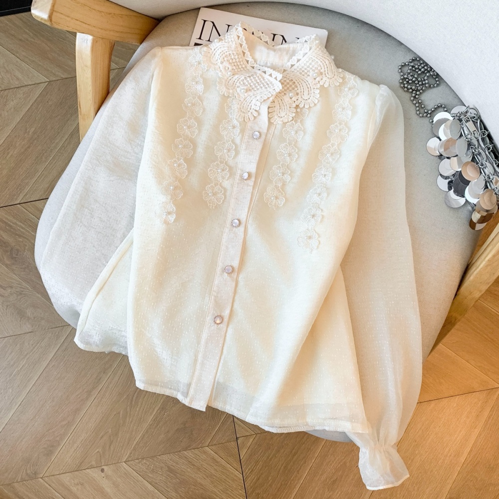 Light luxury bottoming France style shirt