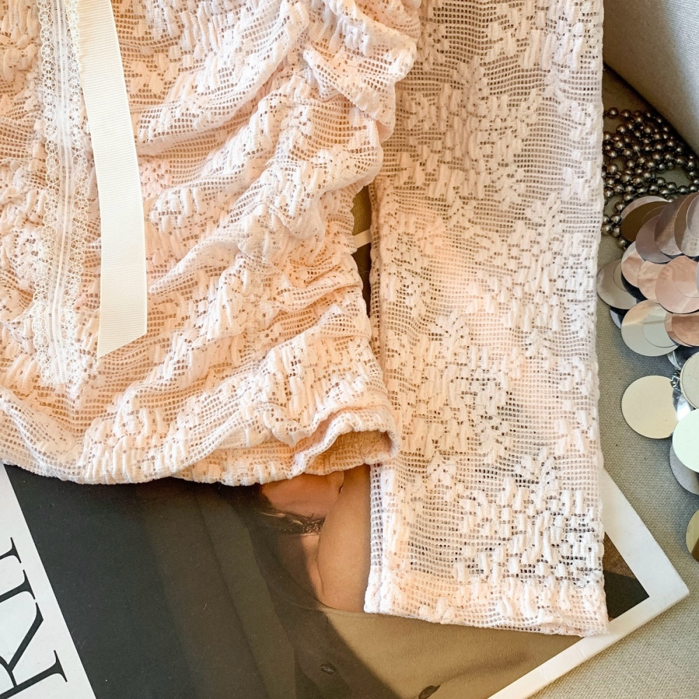 Long sleeve tops flowers bottoming shirt for women