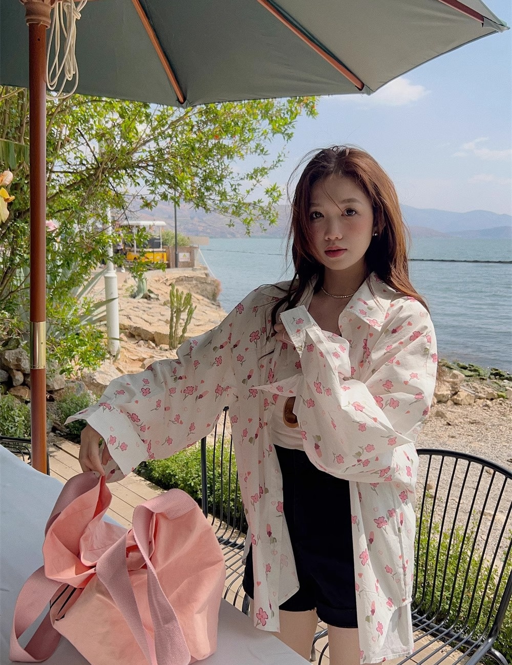 Air conditioning thin sweet tops niche sunscreen shirt