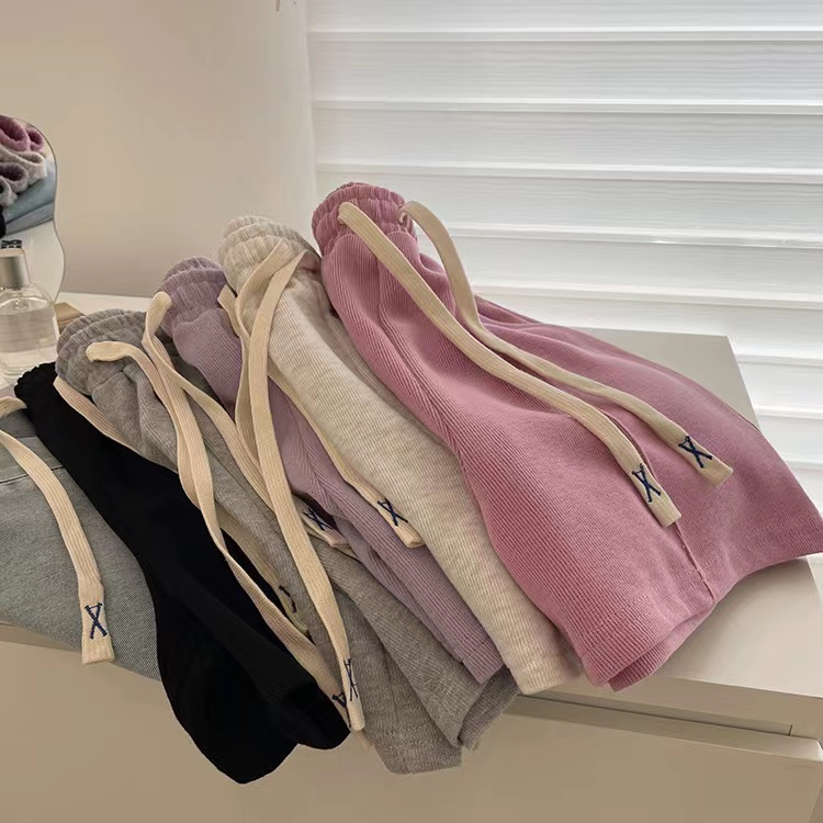 Wide leg at home Casual sweatpants loose five tenths shorts