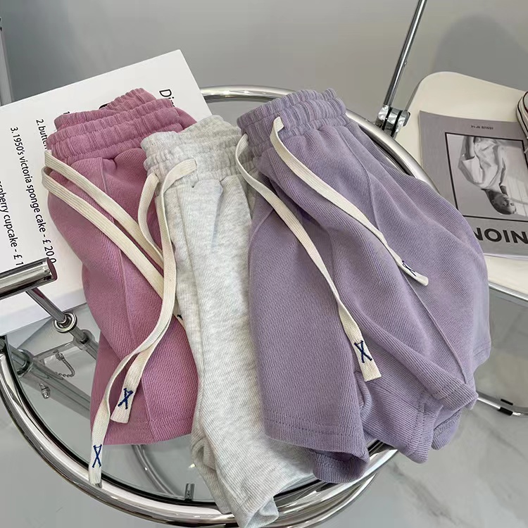 Wide leg at home Casual sweatpants loose five tenths shorts