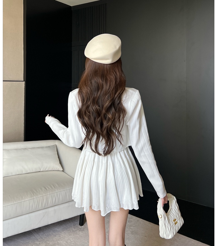 Sling tops knitted cardigan 2pcs set