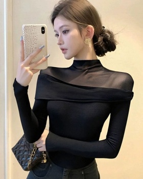 Short splice tops spicegirl bottoming shirt for women