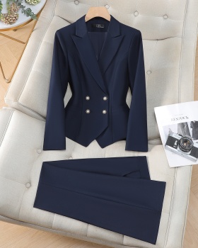 Short business suit slim suit pants a set for women