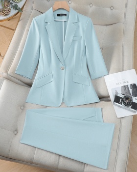 Summer slim coat fashion business suit a set for women