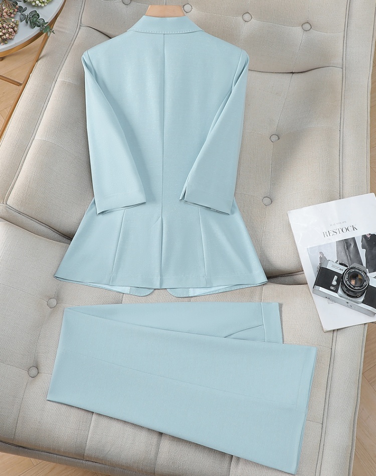 Summer slim coat fashion business suit a set for women