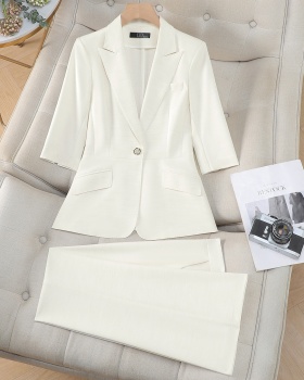 Summer business suit slim suit pants a set for women