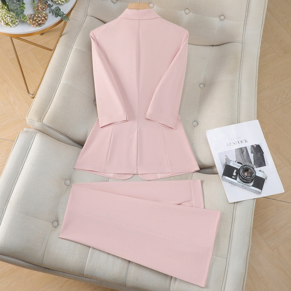 Summer business suit slim suit pants a set for women