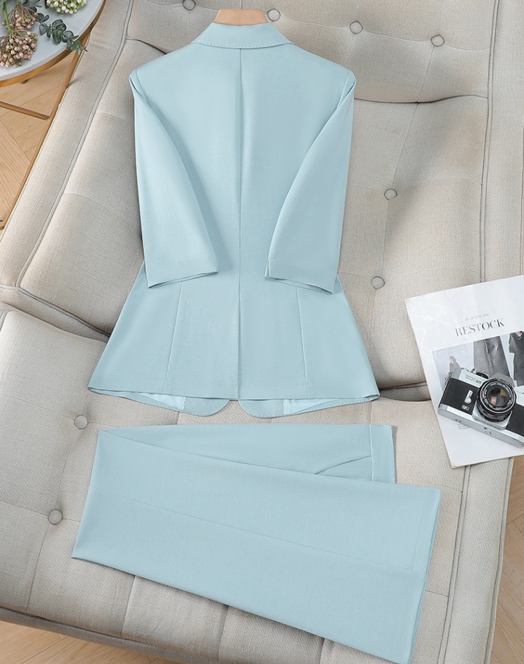 Summer business suit slim suit pants a set for women