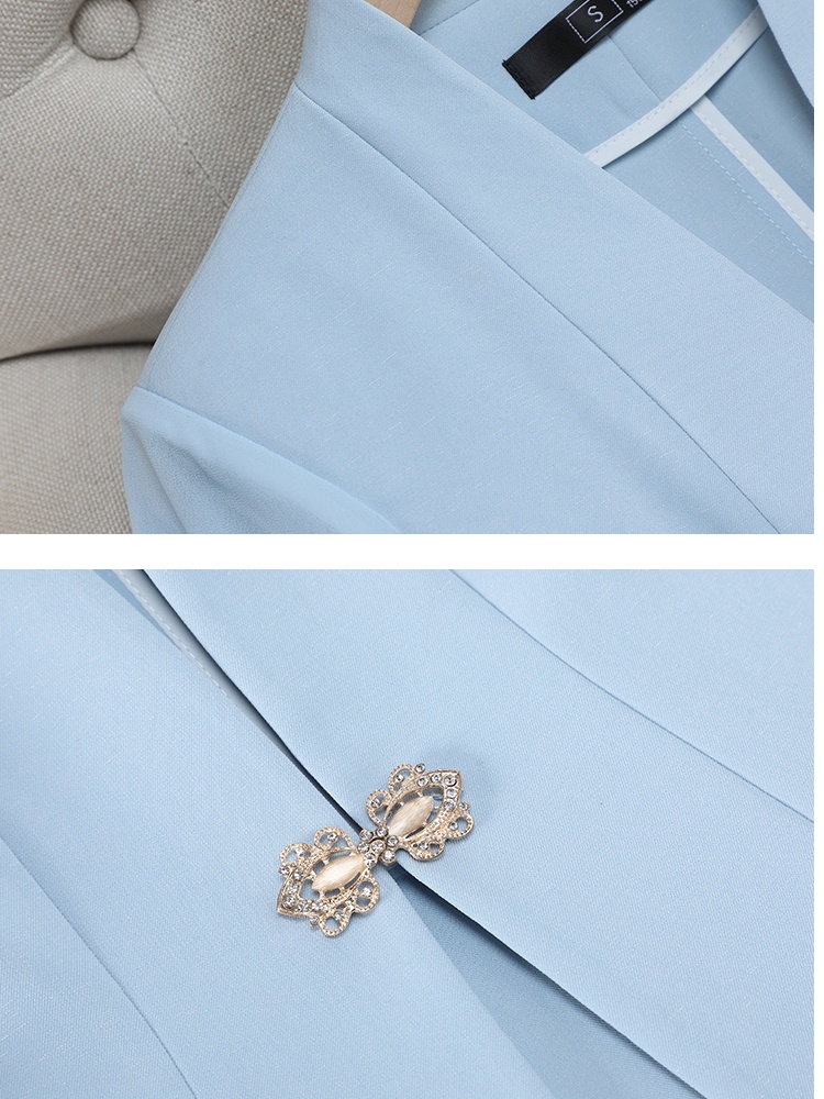 Short sleeve temperament coat summer business suit for women