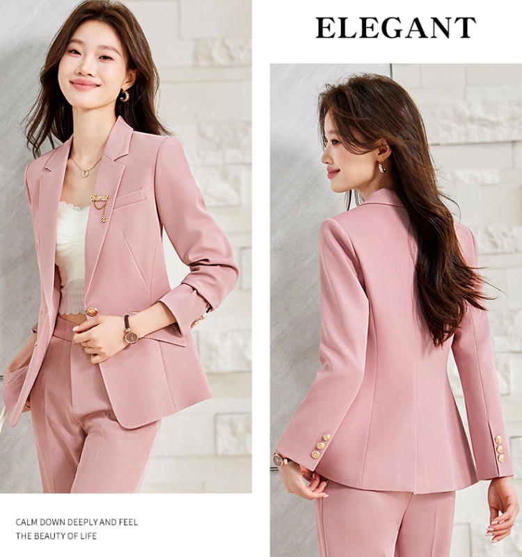 Spring and autumn business suit coat a set for women