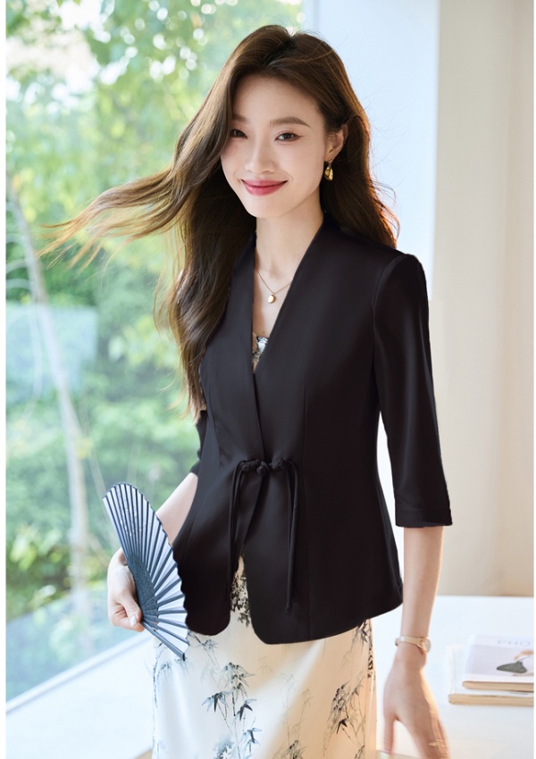 Chinese style coat Casual strap dress a set for women