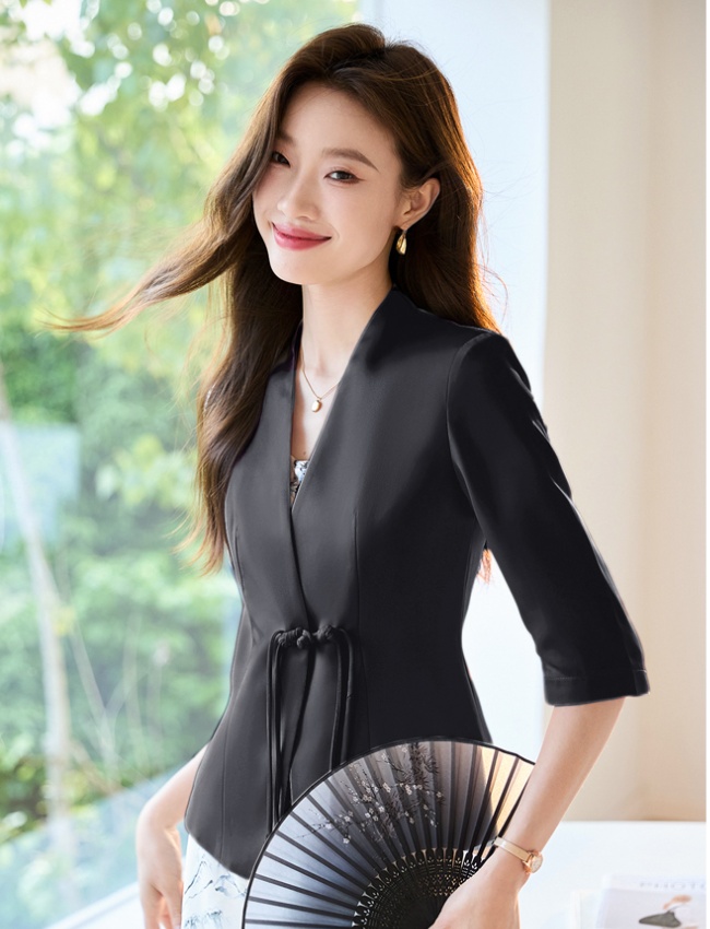 Chinese style coat Casual strap dress a set for women