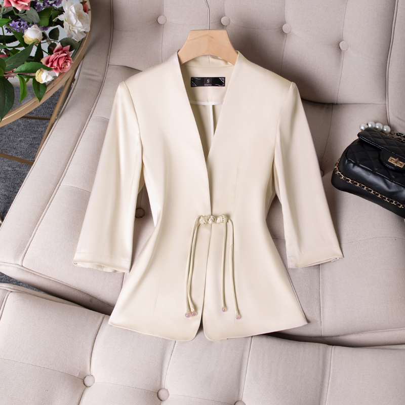 Chinese style coat Casual strap dress a set for women