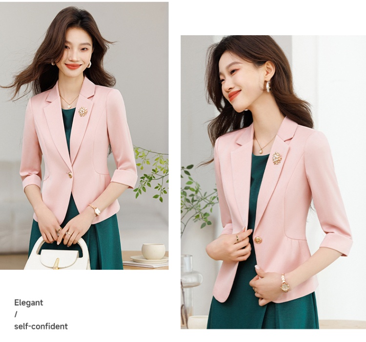 Summer business suit ladies coat for women