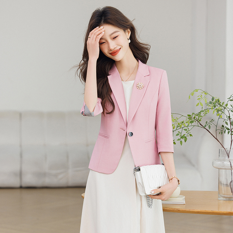 Summer short sleeve business suit for women