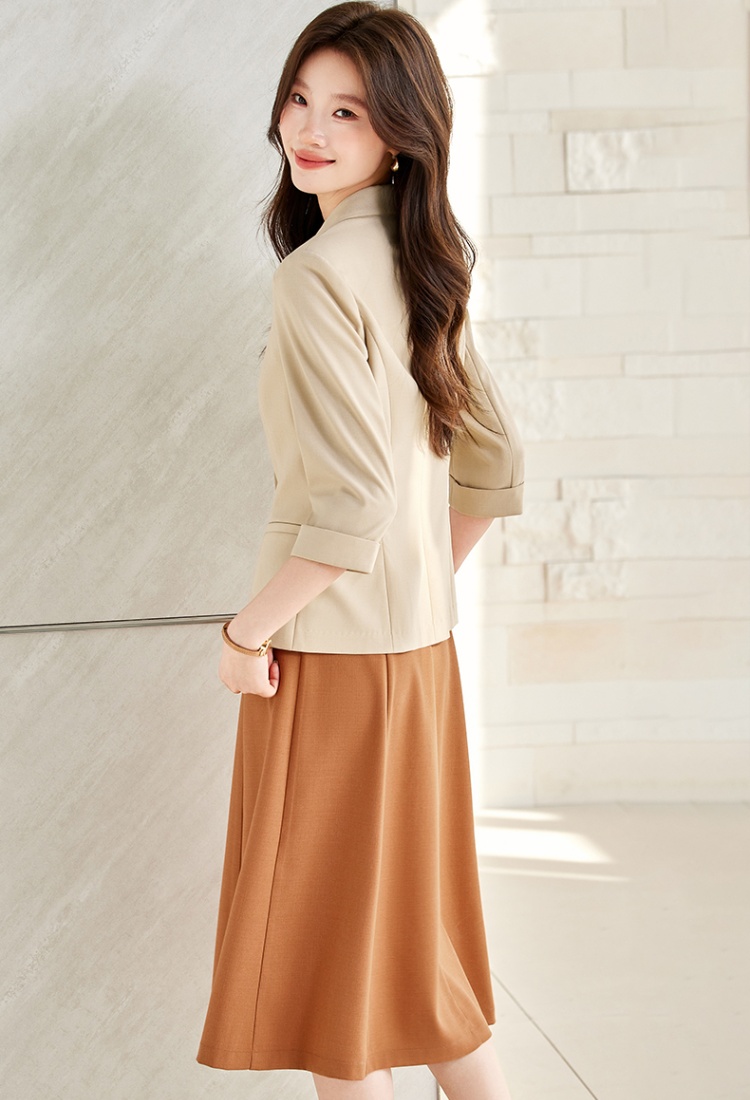 Profession all-match business suit pure strap dress a set