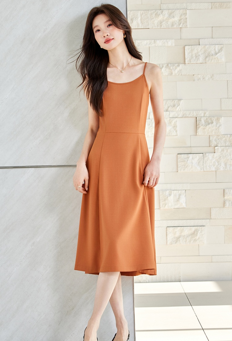 Profession all-match business suit pure strap dress a set