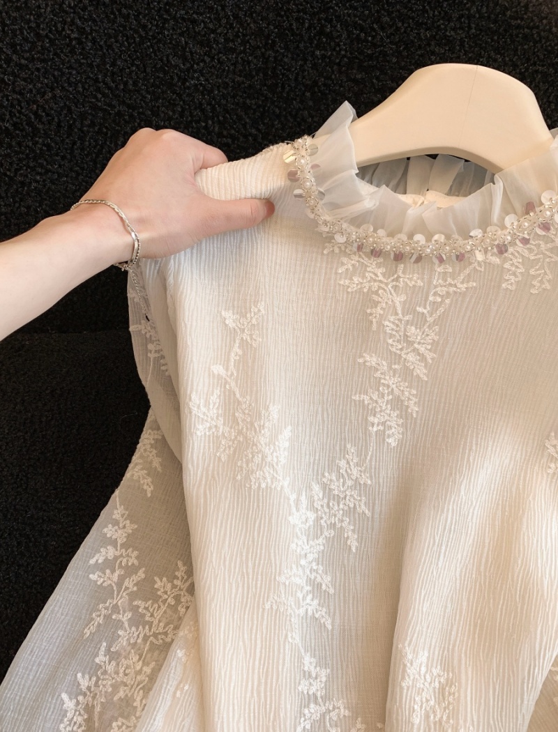 Refinement tops France style bottoming shirt