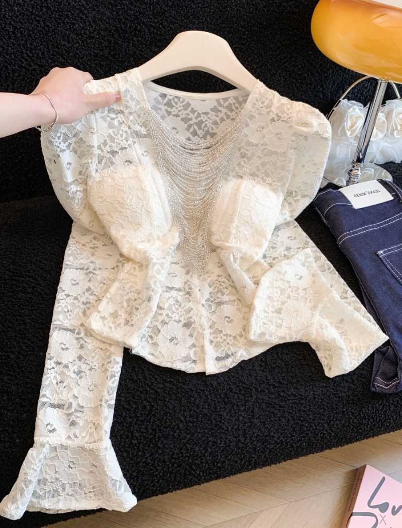 Light slim shirts France style spring tops for women