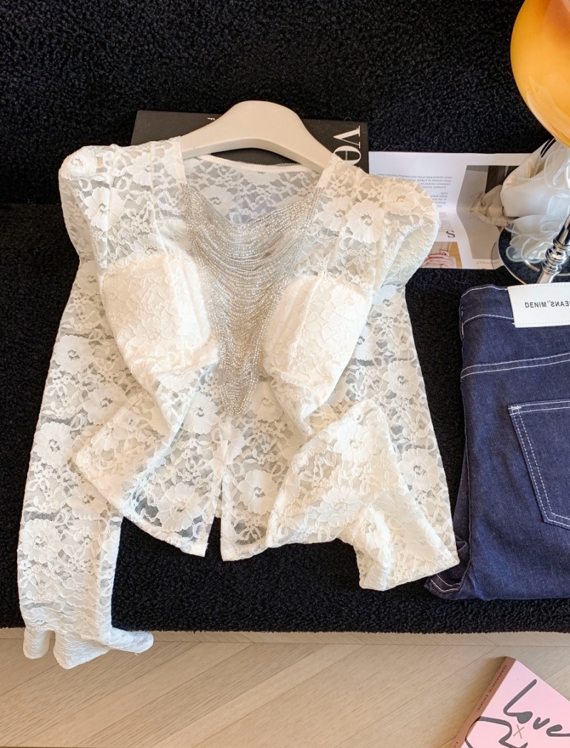 Light slim shirts France style spring tops for women