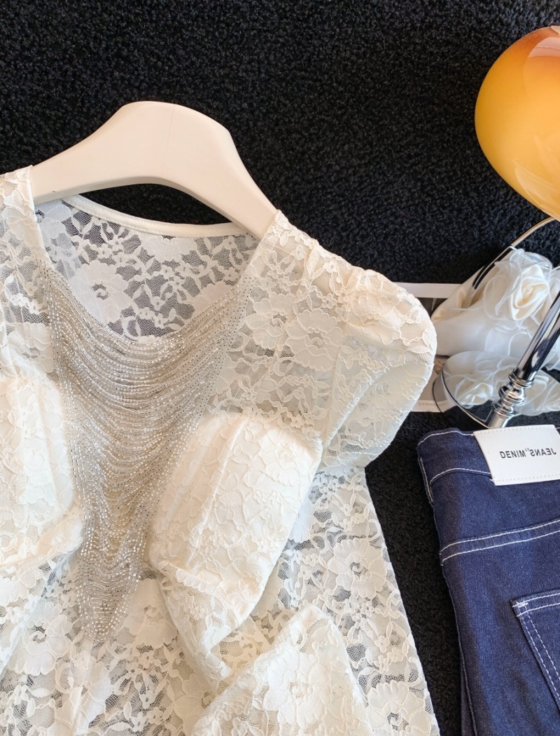 Light slim shirts France style spring tops for women