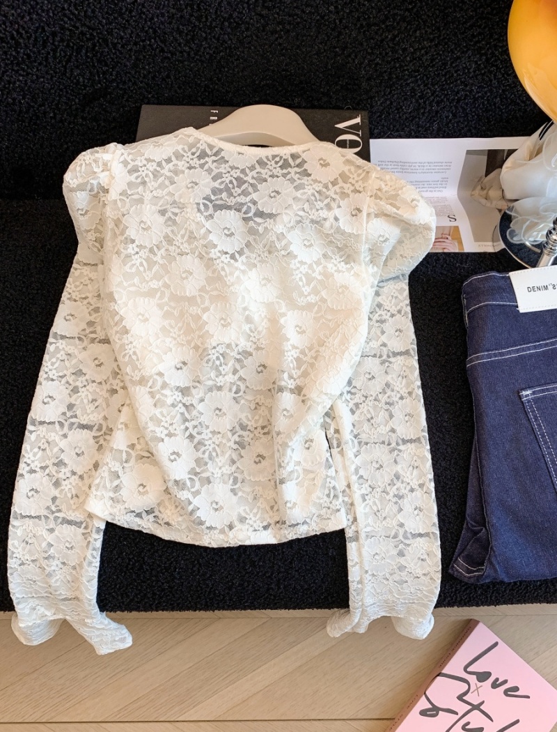 Light slim shirts France style spring tops for women