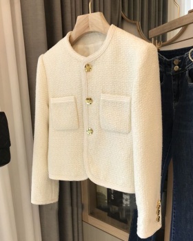 France style chanelstyle all-match long sleeve coat