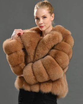 European style fur coat coat for women