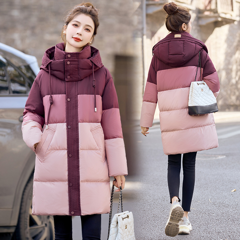 Elegant thermal coat all-match winter down coat for women
