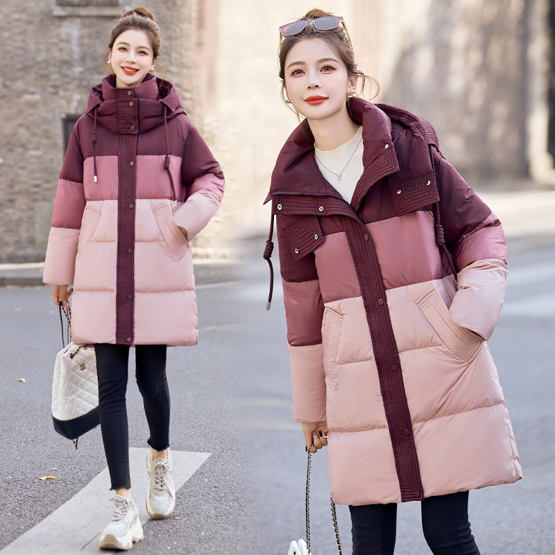 Elegant thermal coat all-match winter down coat for women