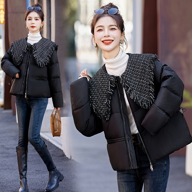 Short fashion chanelstyle down coat