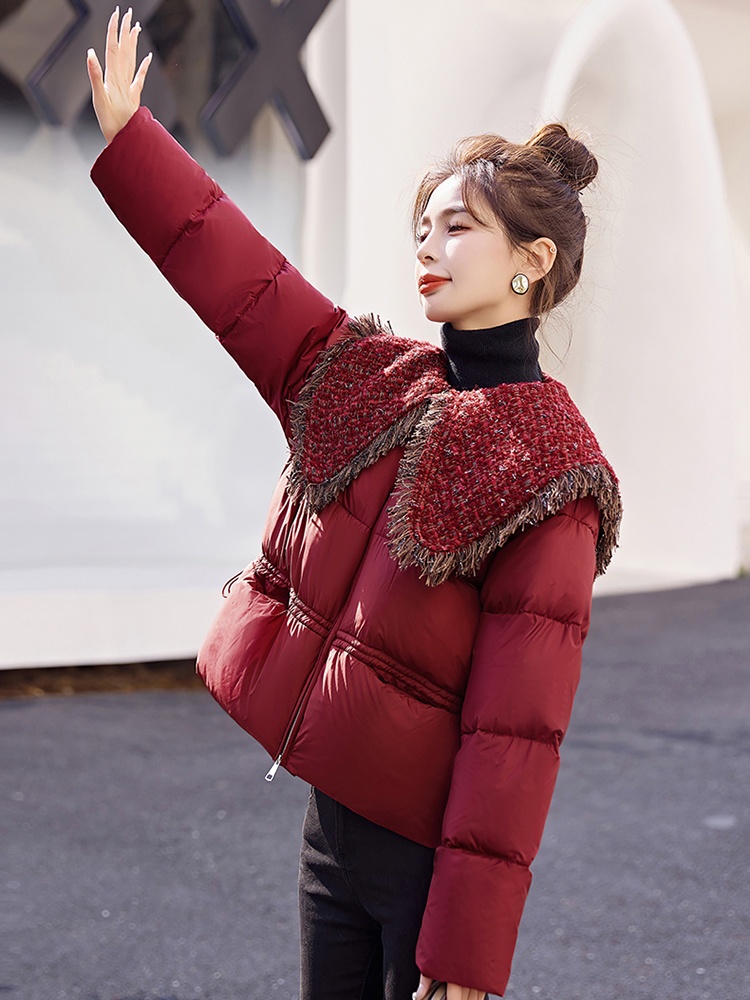 Short fashion chanelstyle down coat