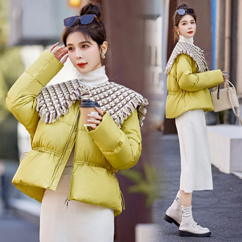 Short fashion chanelstyle down coat