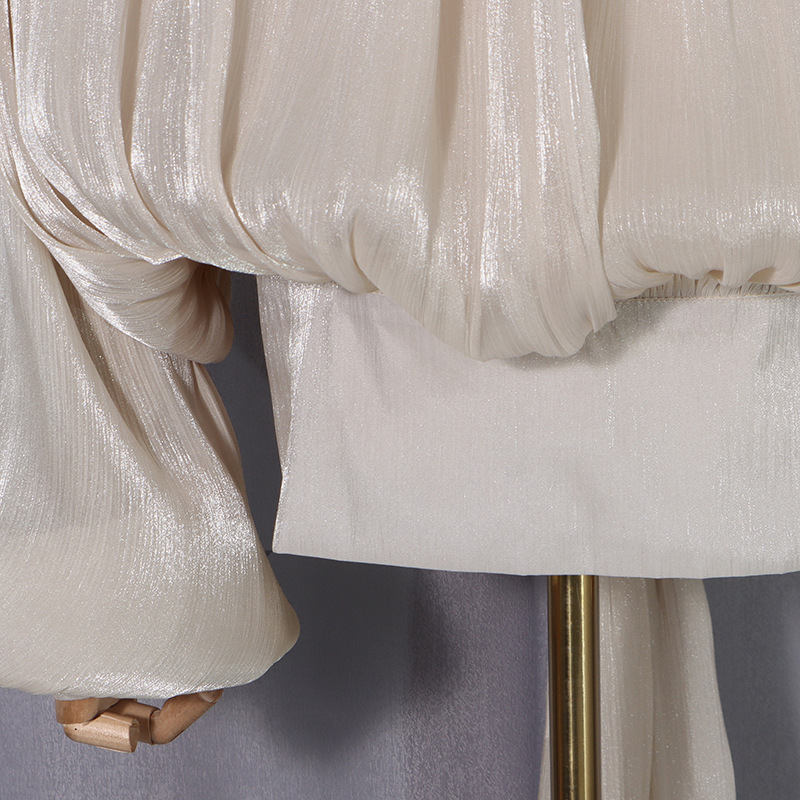 Long sleeve frenum collar shirt ladies tops for women