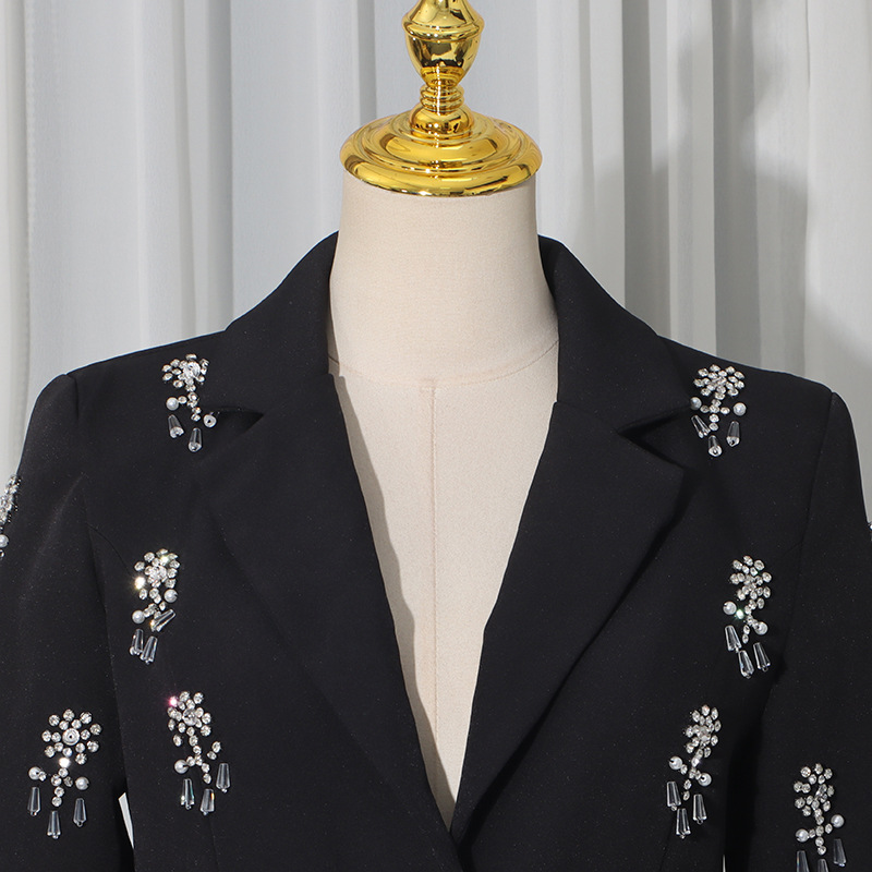 Elegant coat long skirt 2pcs set for women