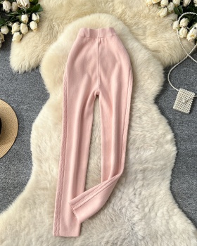 All-match elastic waist fashion casual pants for women