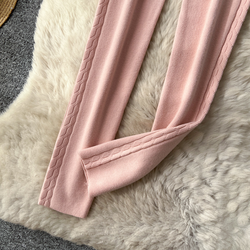 All-match elastic waist fashion casual pants for women