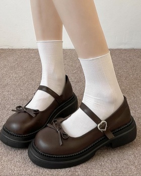 Casual bow spring and autumn shoes small lady flattie