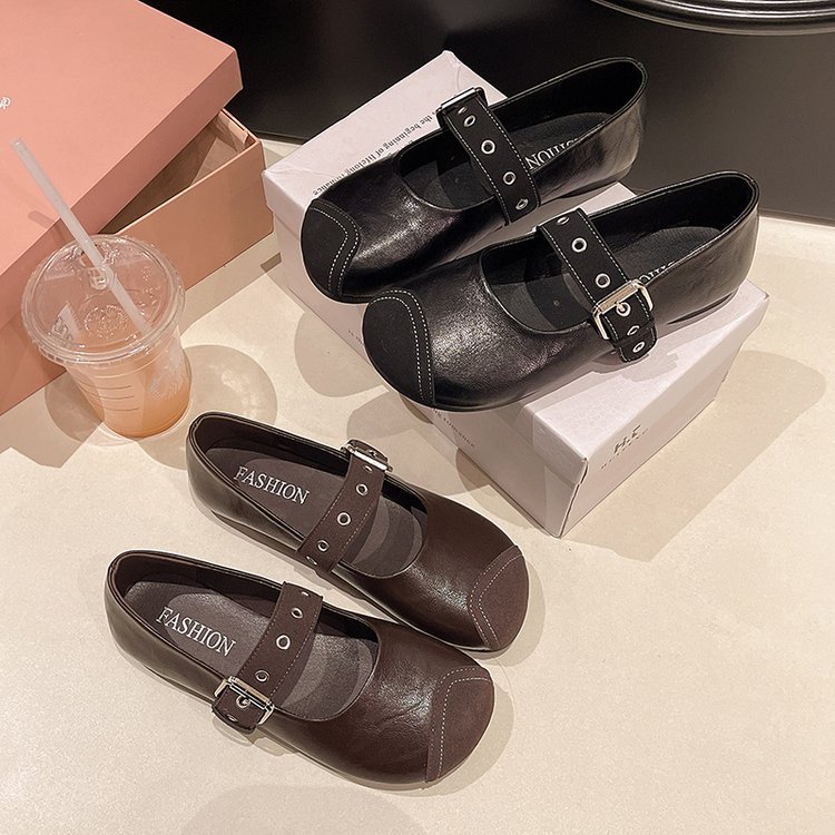 Spring and autumn lady flattie low shoes for women