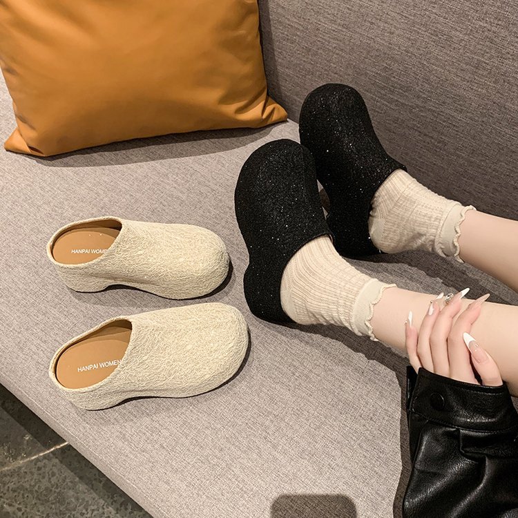 Thick slippers spring and autumn platform shoes