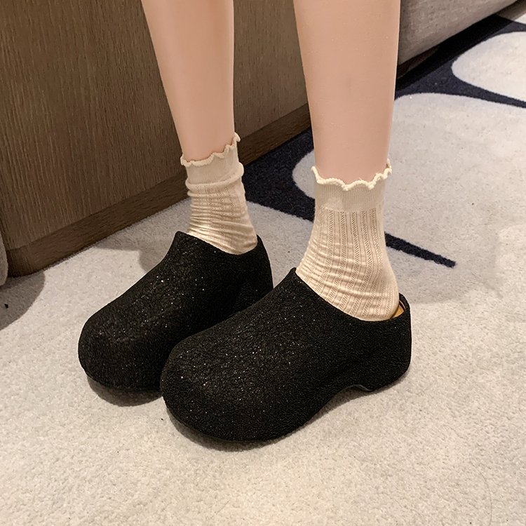 Thick slippers spring and autumn platform shoes
