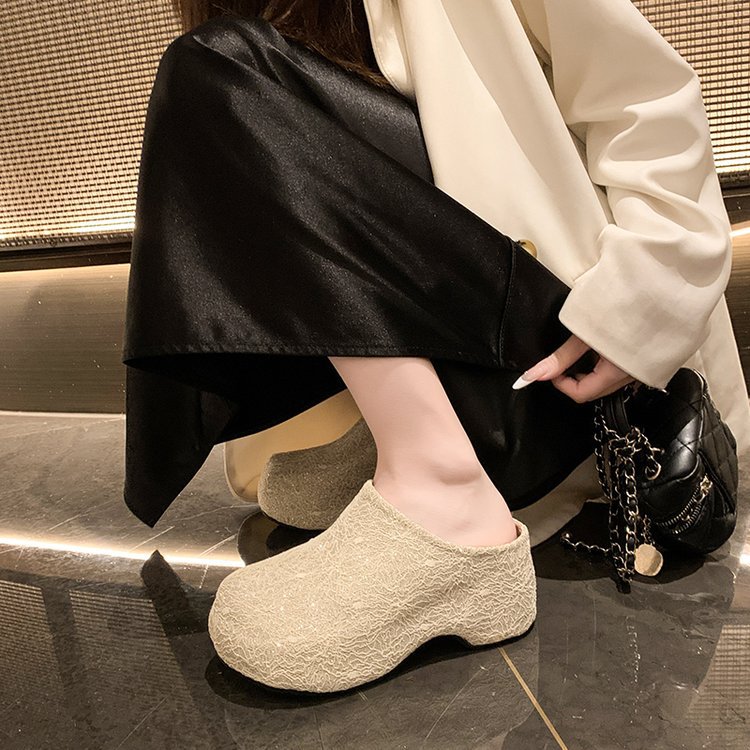 Thick slippers spring and autumn platform shoes