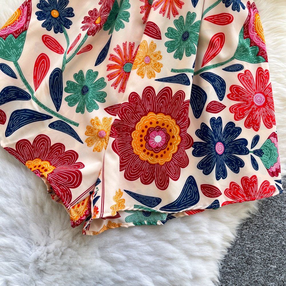 Bohemian style culottes dress for women