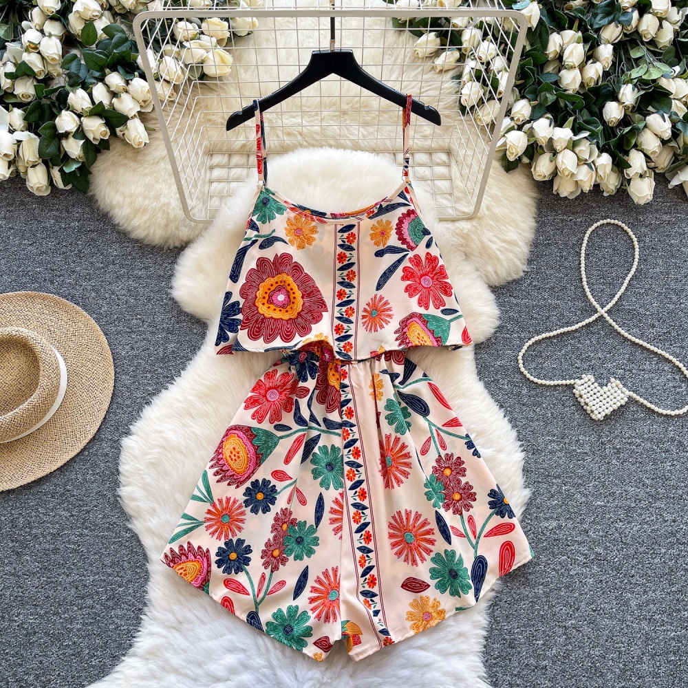 Bohemian style culottes dress for women