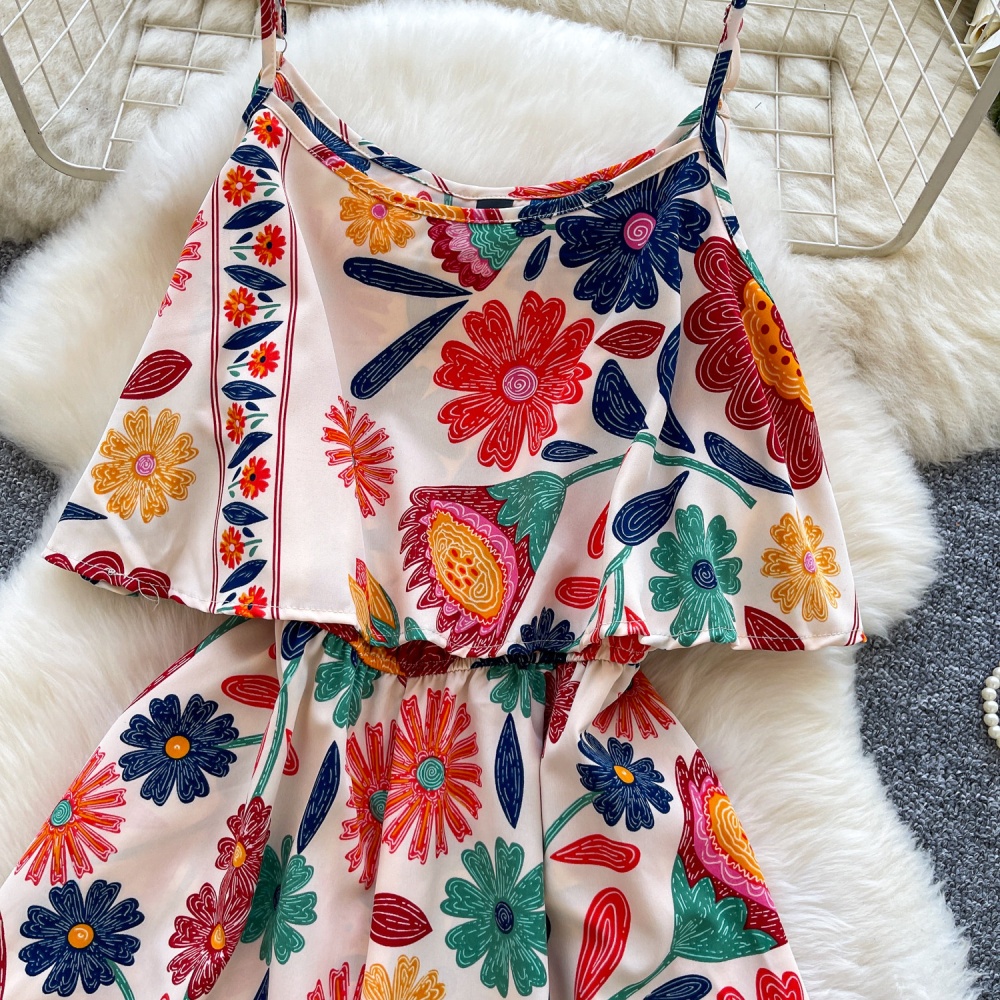 Bohemian style culottes dress for women